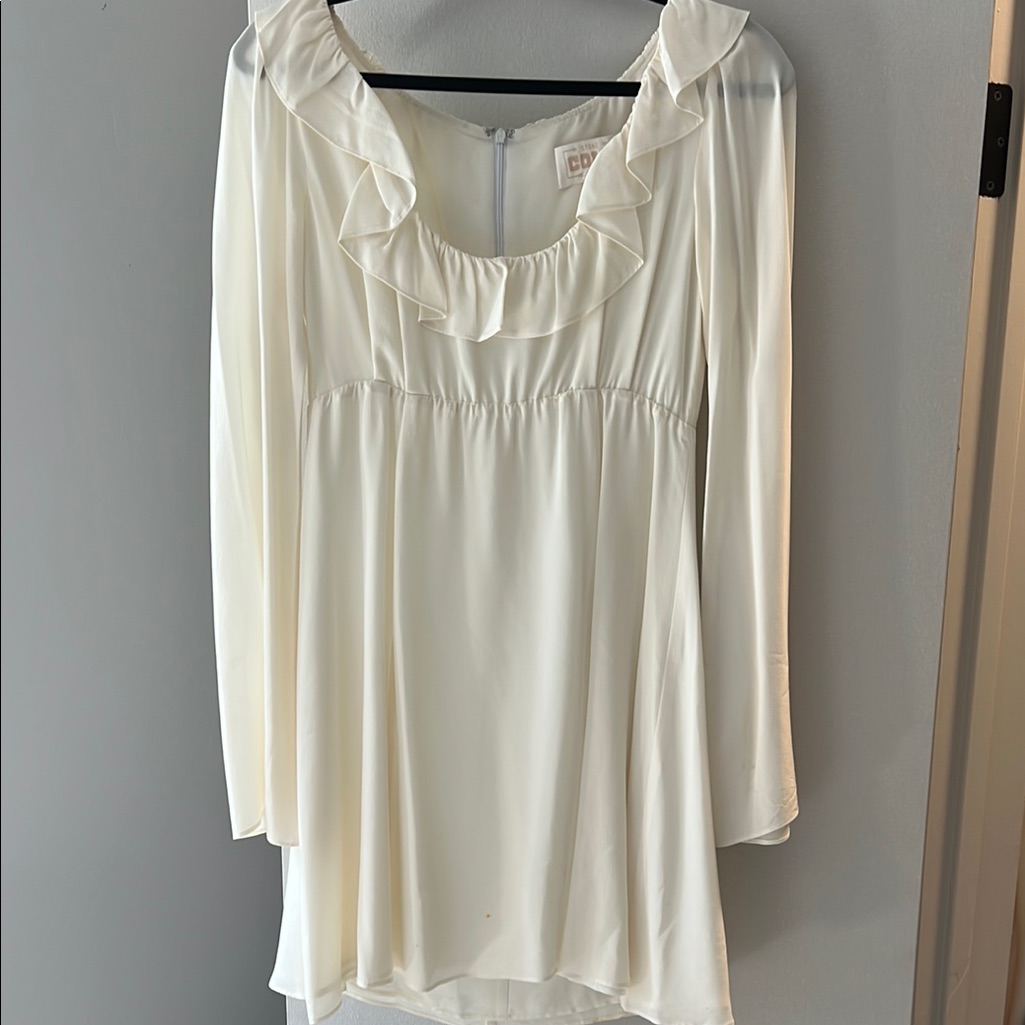 Stone Cold Fox Long Sleeve Cream Dress
